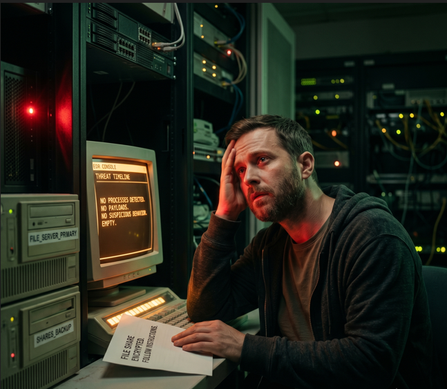 Remote Ransomware Encryption Over SMB: Why Your EDR Never Fires and Where to Look Instead