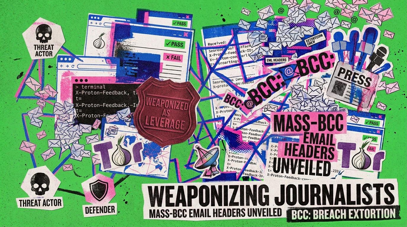 Mass-BCC Breach Emails: How Extortion Crews Weaponize Journalists as a Pressure Channel